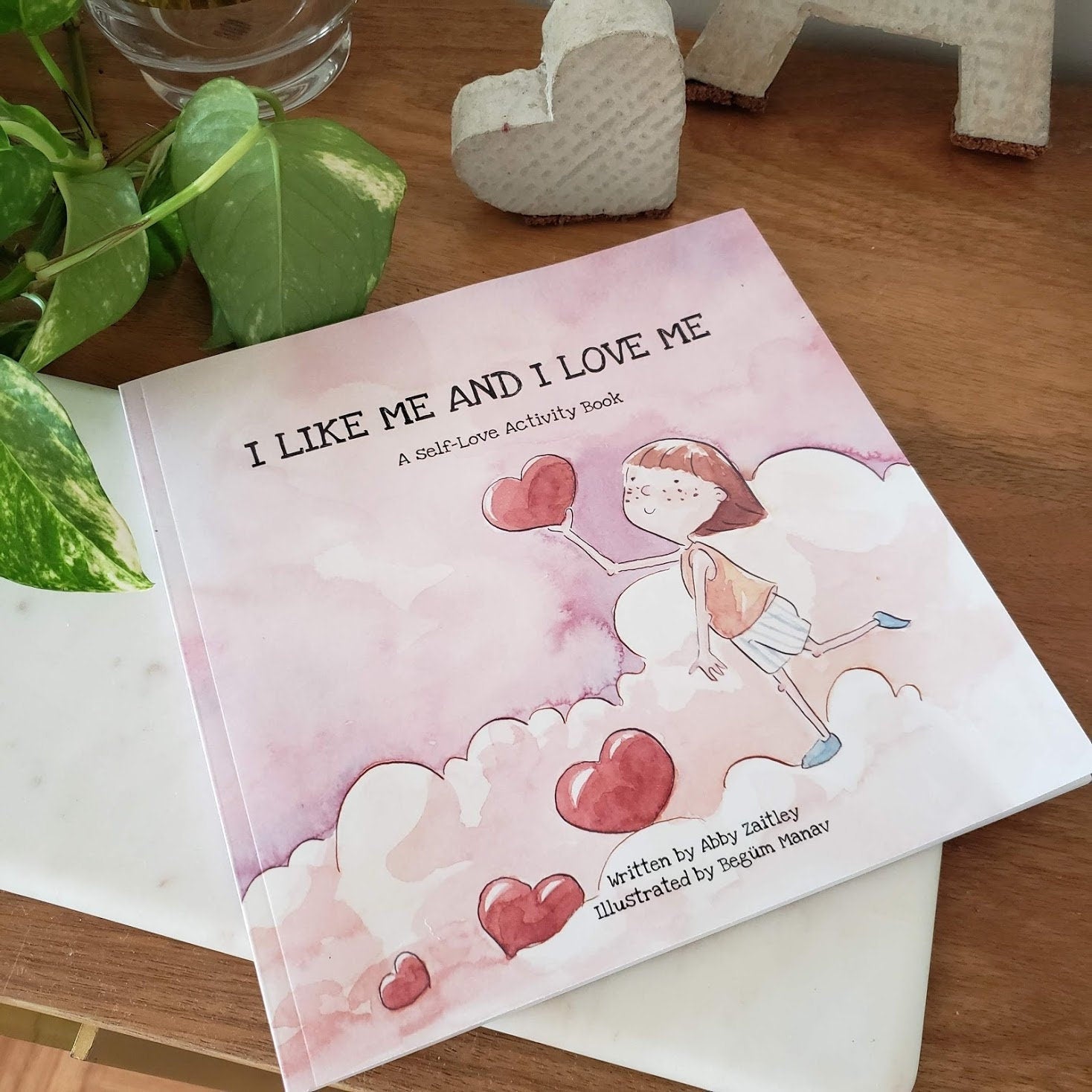 Self-esteem activity book for children. Children's Valentines day gift.