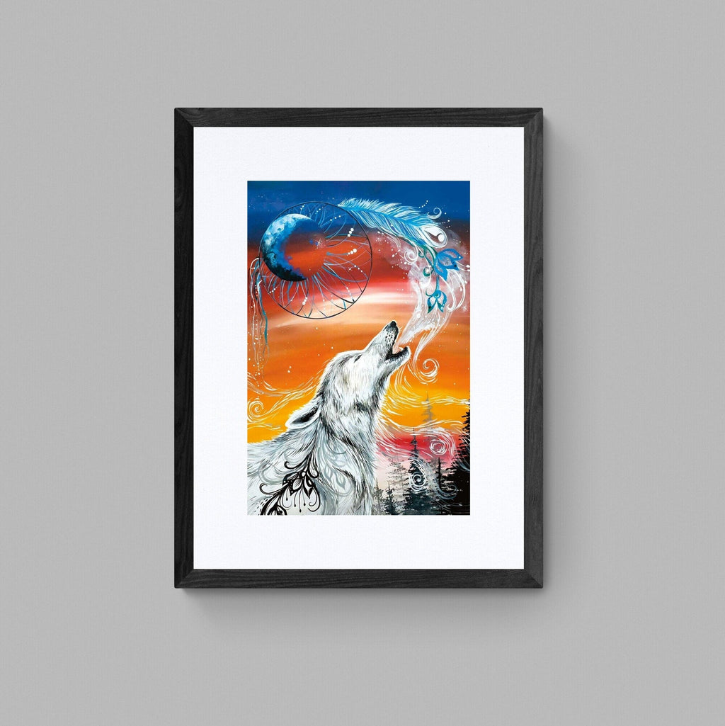 Alpha by Karen Erickson, Indigenous Art Print, First Nations, Native American Indian Decor