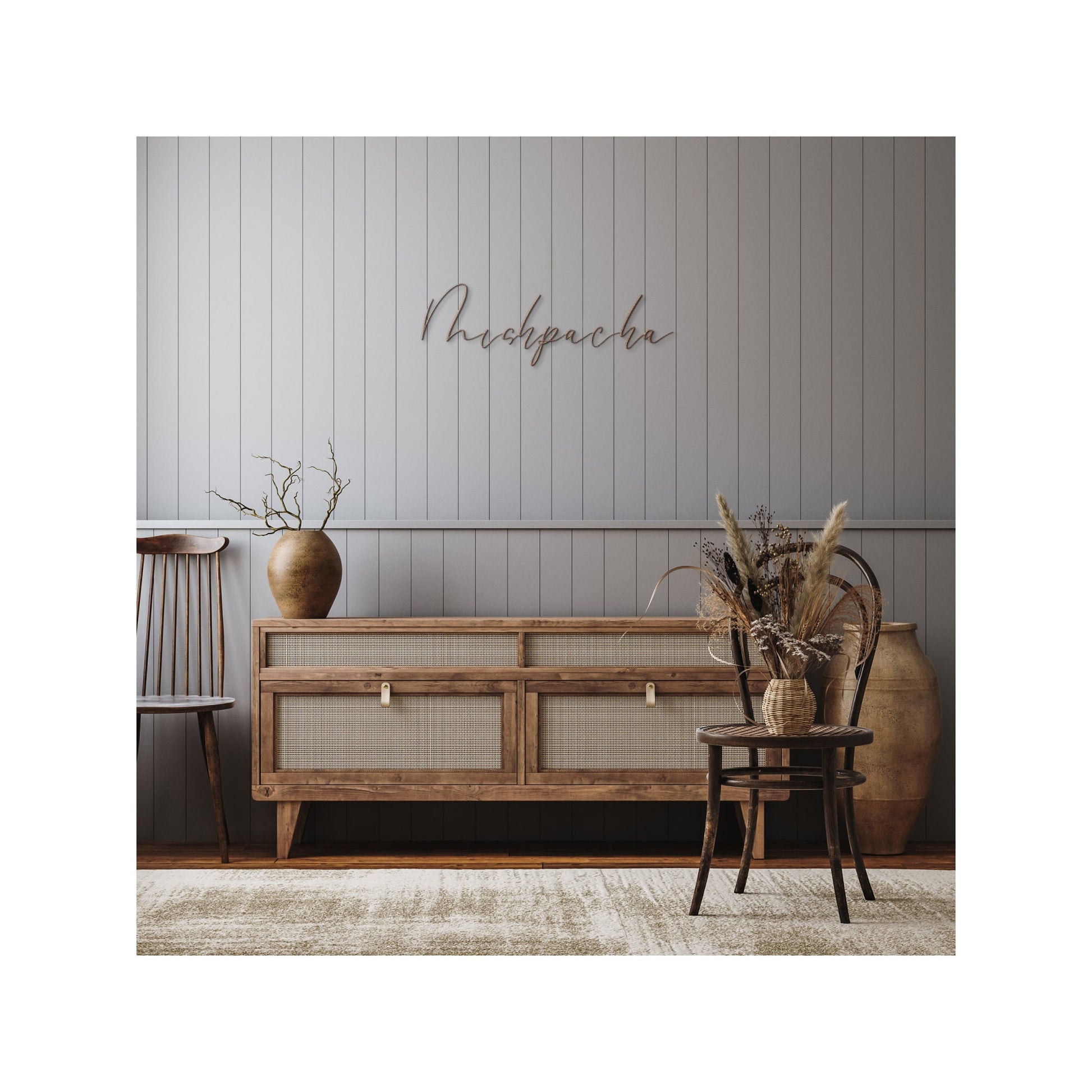Décoration murale juive en métal. Décoration murale Mishpacha noire en métal. Idée cadeau pour les fêtes juives. Idée cadeau pour une pendaison de crémaillère juive. Cadeau de mariage juif.