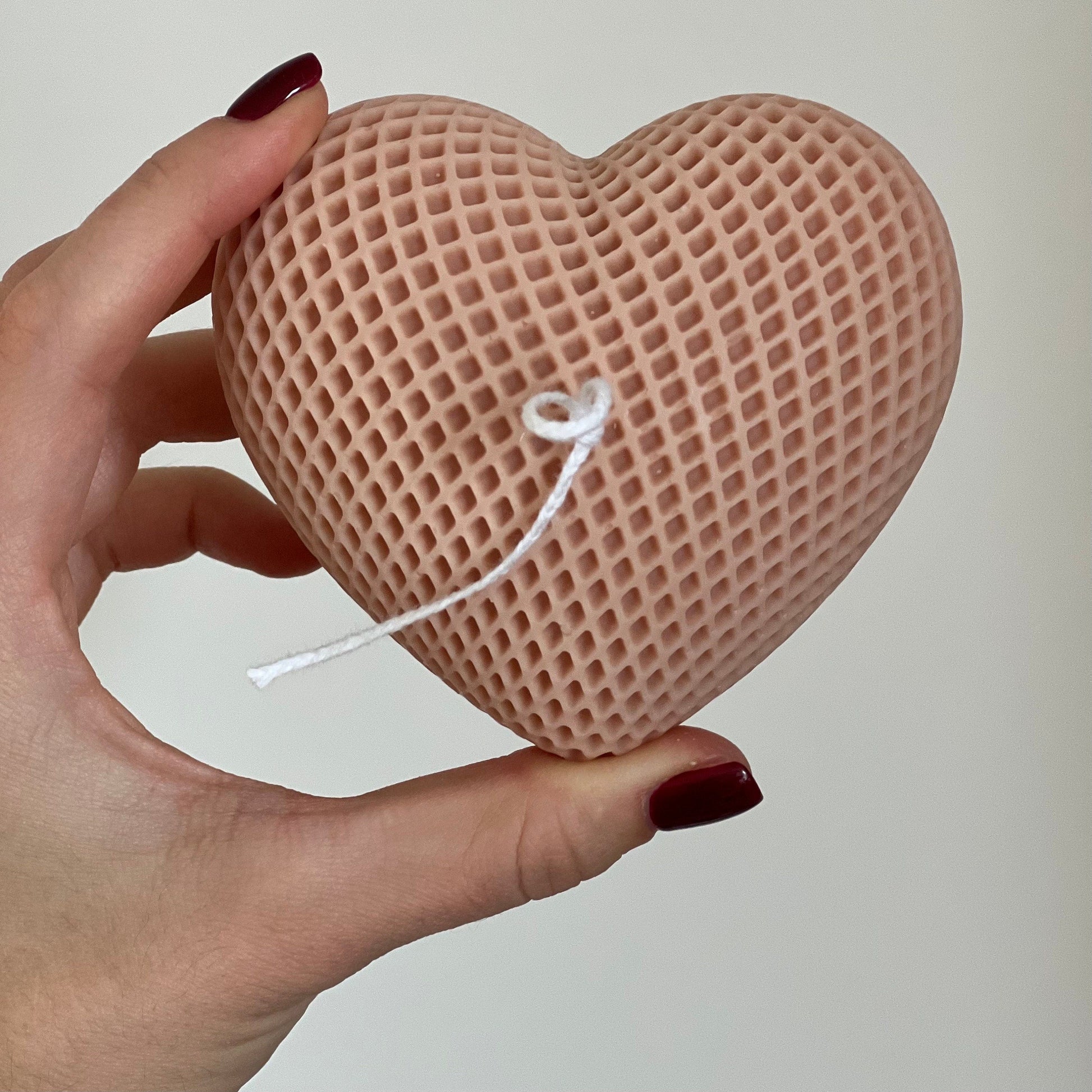 Braided Hearts Soy Wax Candle: Romantic Home Decor