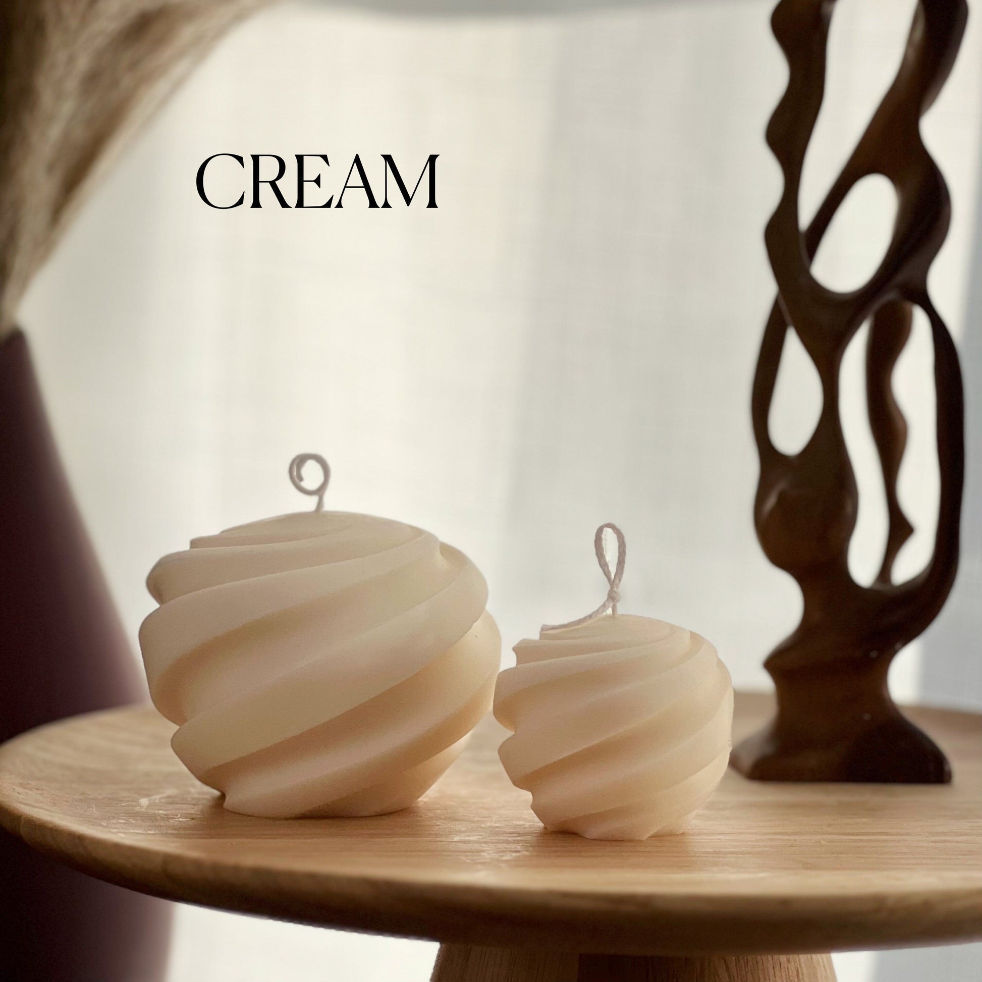 Swirl Ball Soy Wax Candle Set | Home Decor, Gift for Her