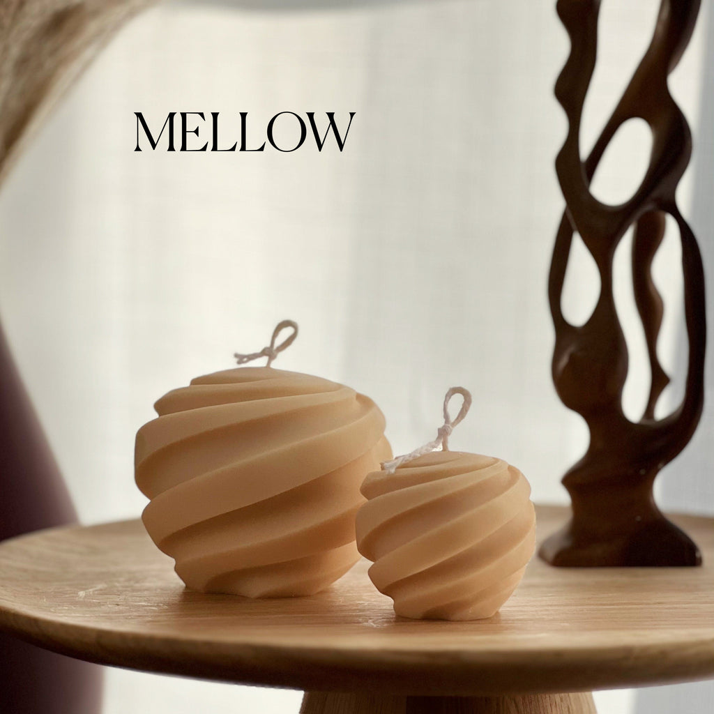 Swirl Ball Soy Wax Candle Set | Home Decor, Gift for Her