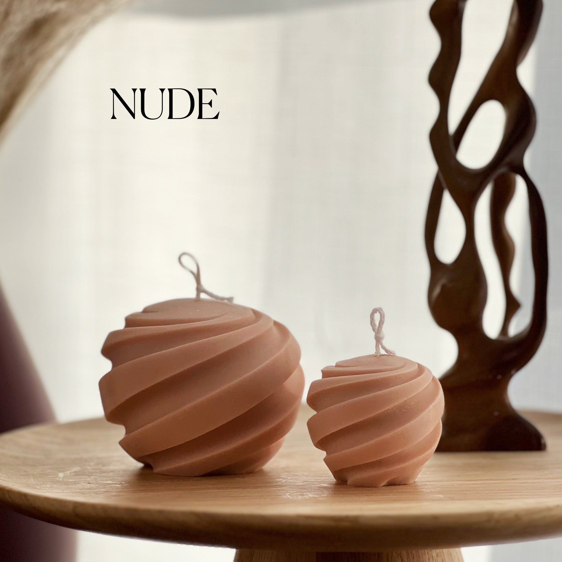 Swirl Ball Soy Wax Candle Set | Home Decor, Gift for Her