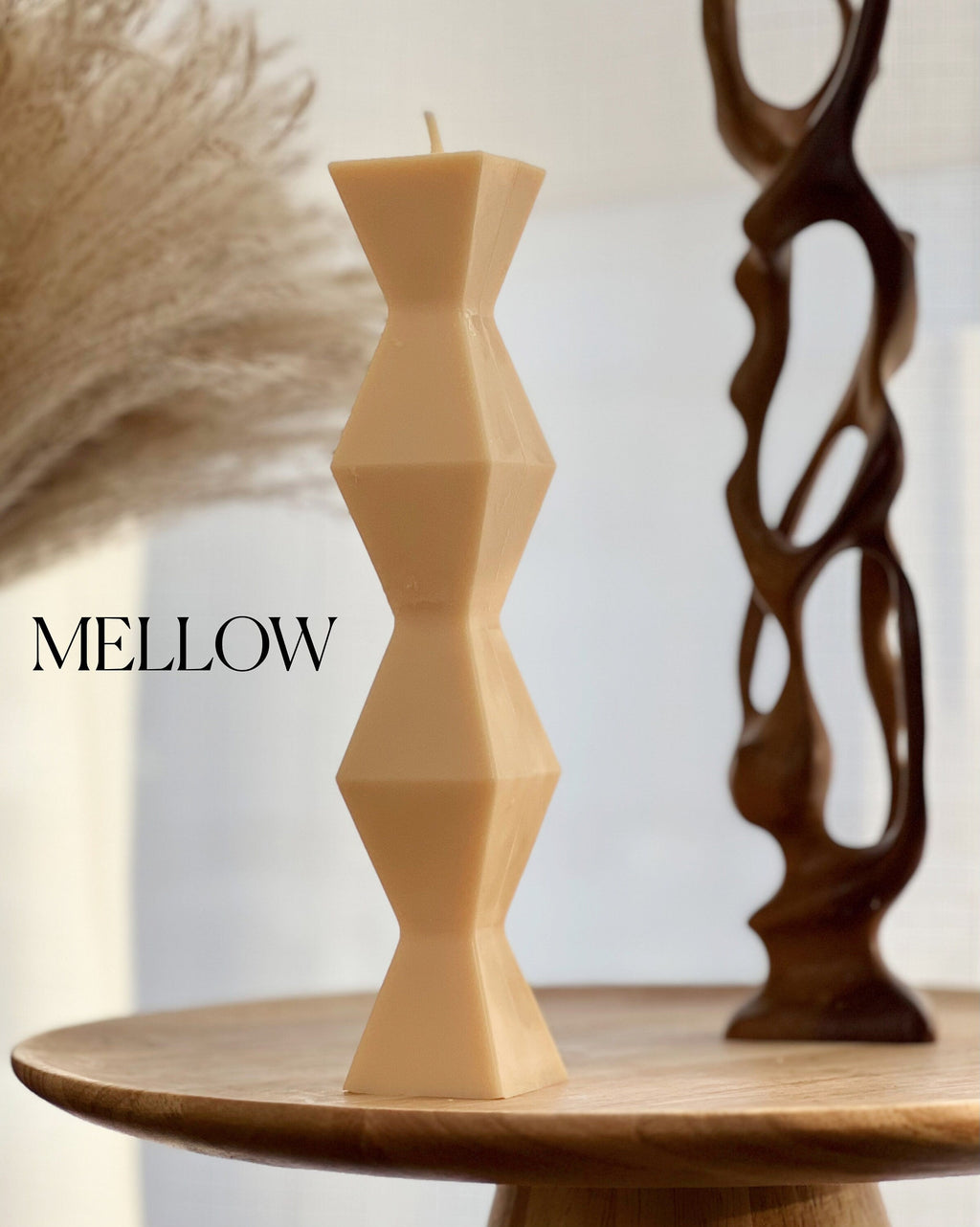 ZigZag Soy Wax Candle: Geometric Home Decor