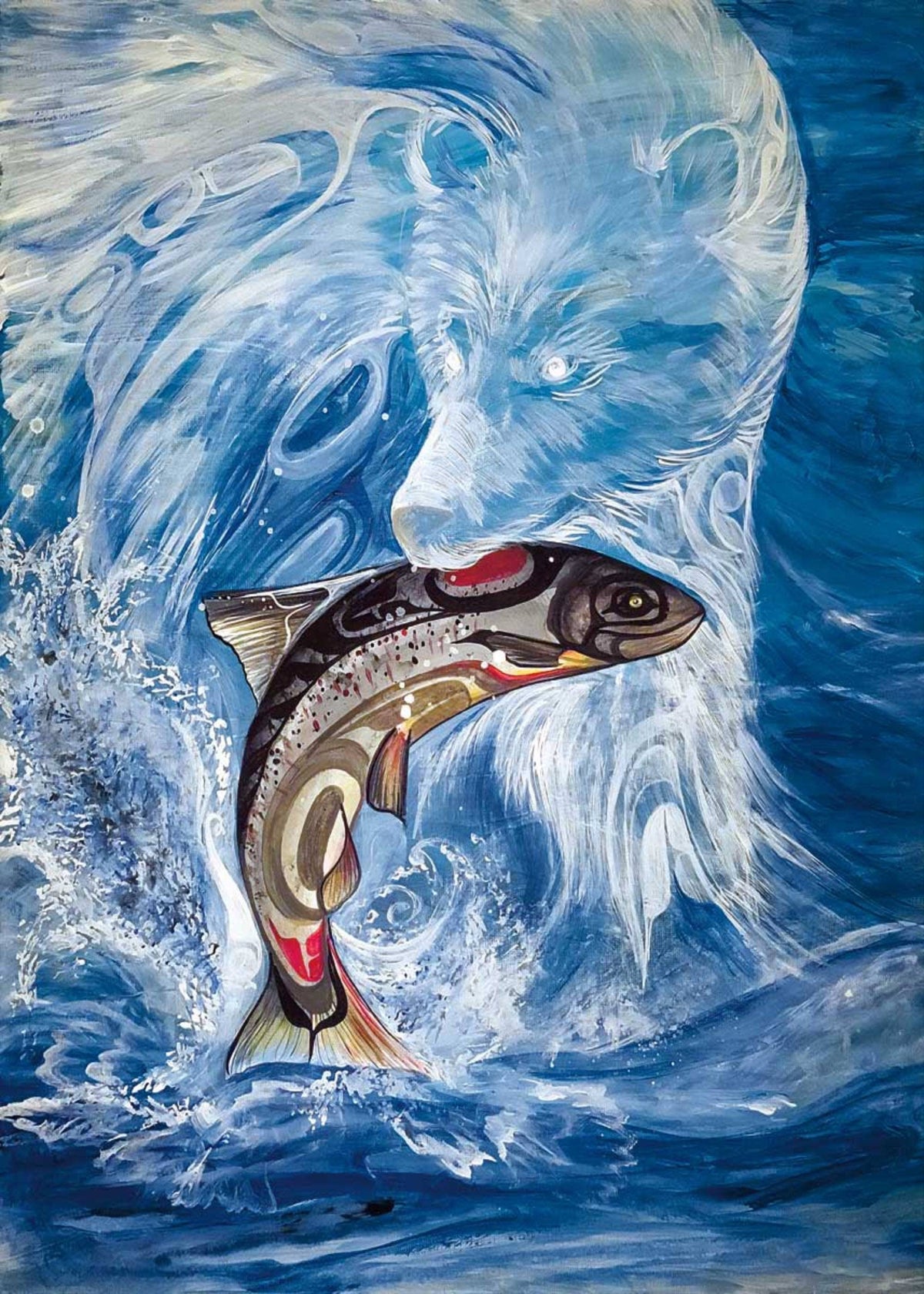 Ours esprit par Karen Erickson, impression d'art autochtone, Premières Nations, décor autochtone des Premières Nations