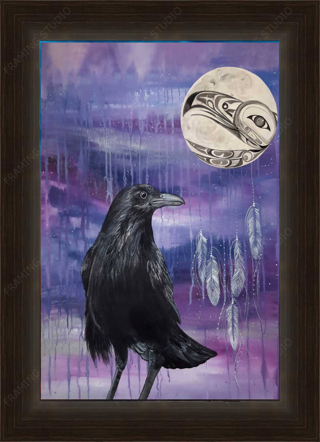 Gardien du corbeau par Karen Erickson, impression d'art autochtone, Premières Nations, décor autochtone des Premières Nations