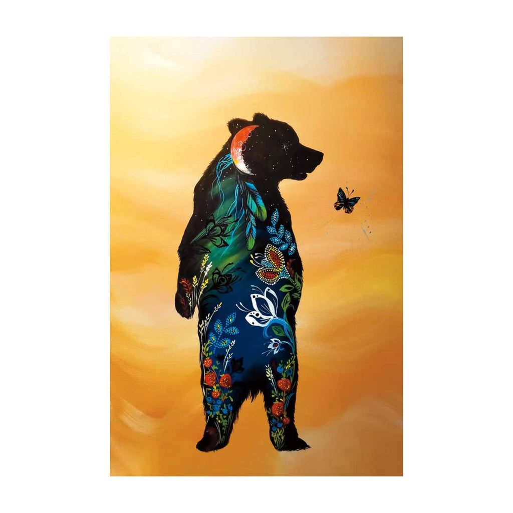 Journey Of The Bear par Karen Erickson, Estampe d'art autochtone, Premières Nations, Décor amérindien
