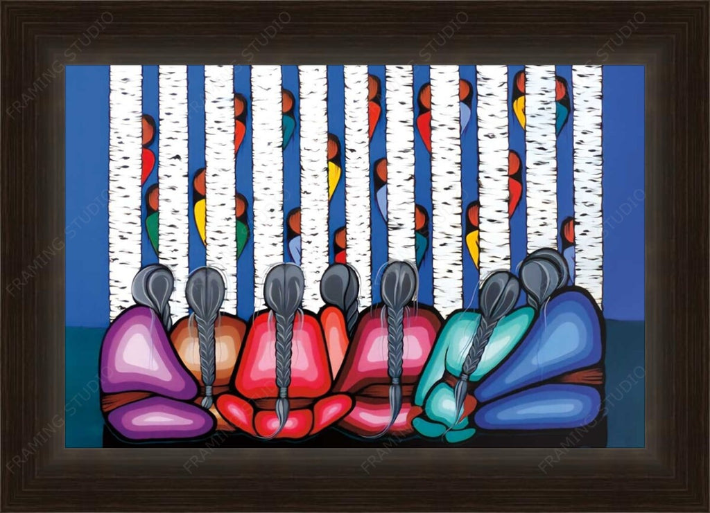 La joie des enfants par Simone Mcleod, impression d'art autochtone, Premières Nations, décor amérindien