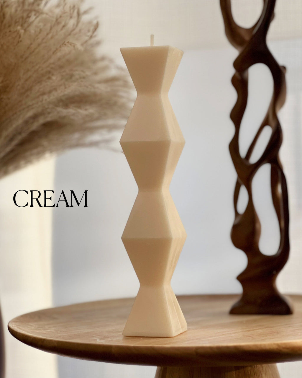 ZigZag Soy Wax Candle: Geometric Home Decor