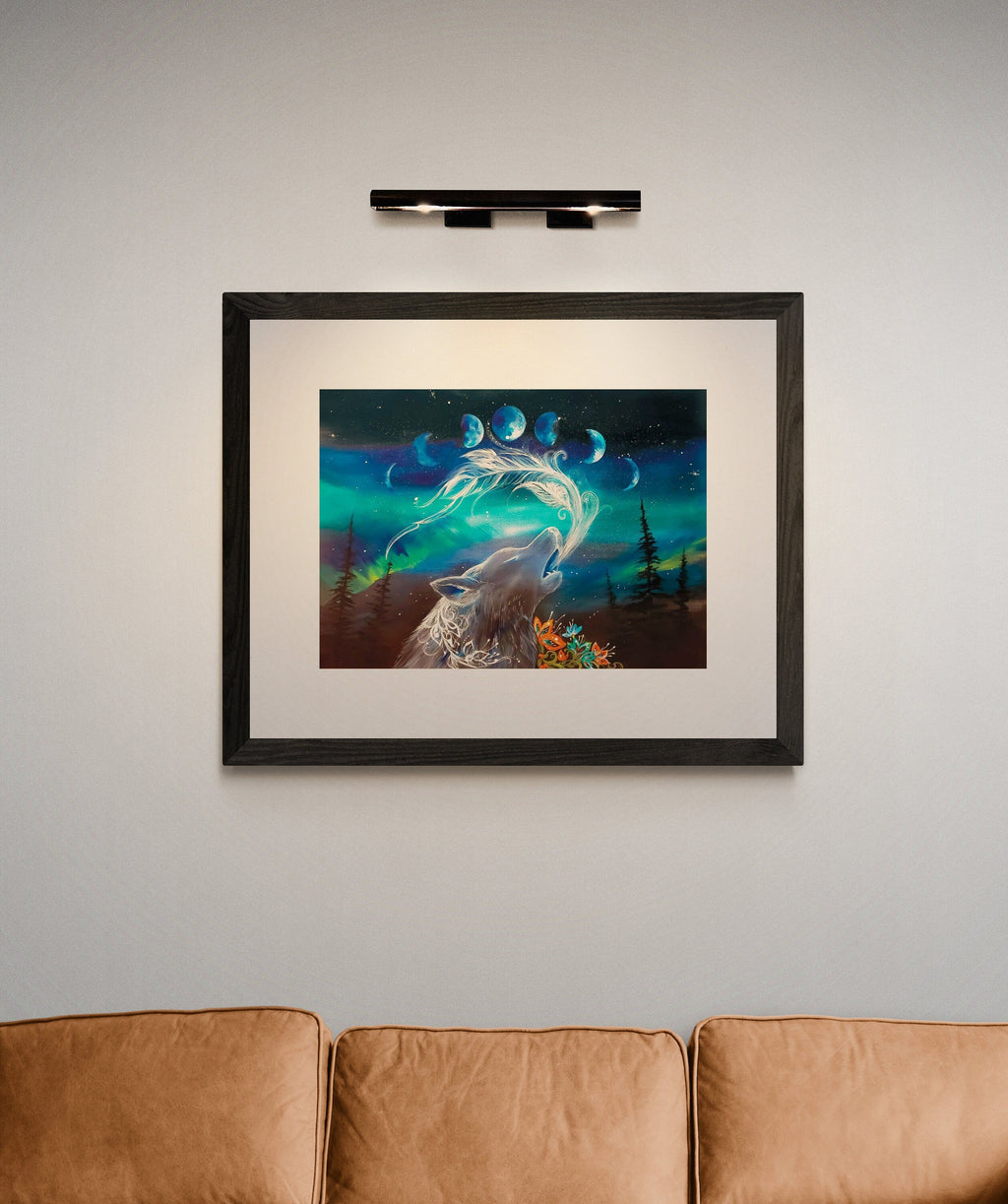 Wolf Whisperer by Karen Erickson, Indigenous Art Print, First Nations, Native American Indian Decor