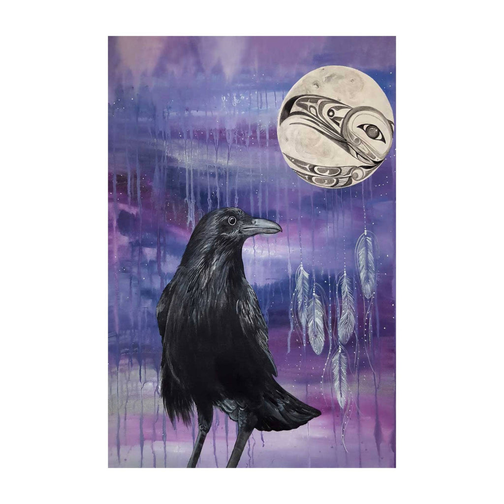 Gardien du corbeau par Karen Erickson, impression d'art autochtone, Premières Nations, décor autochtone des Premières Nations
