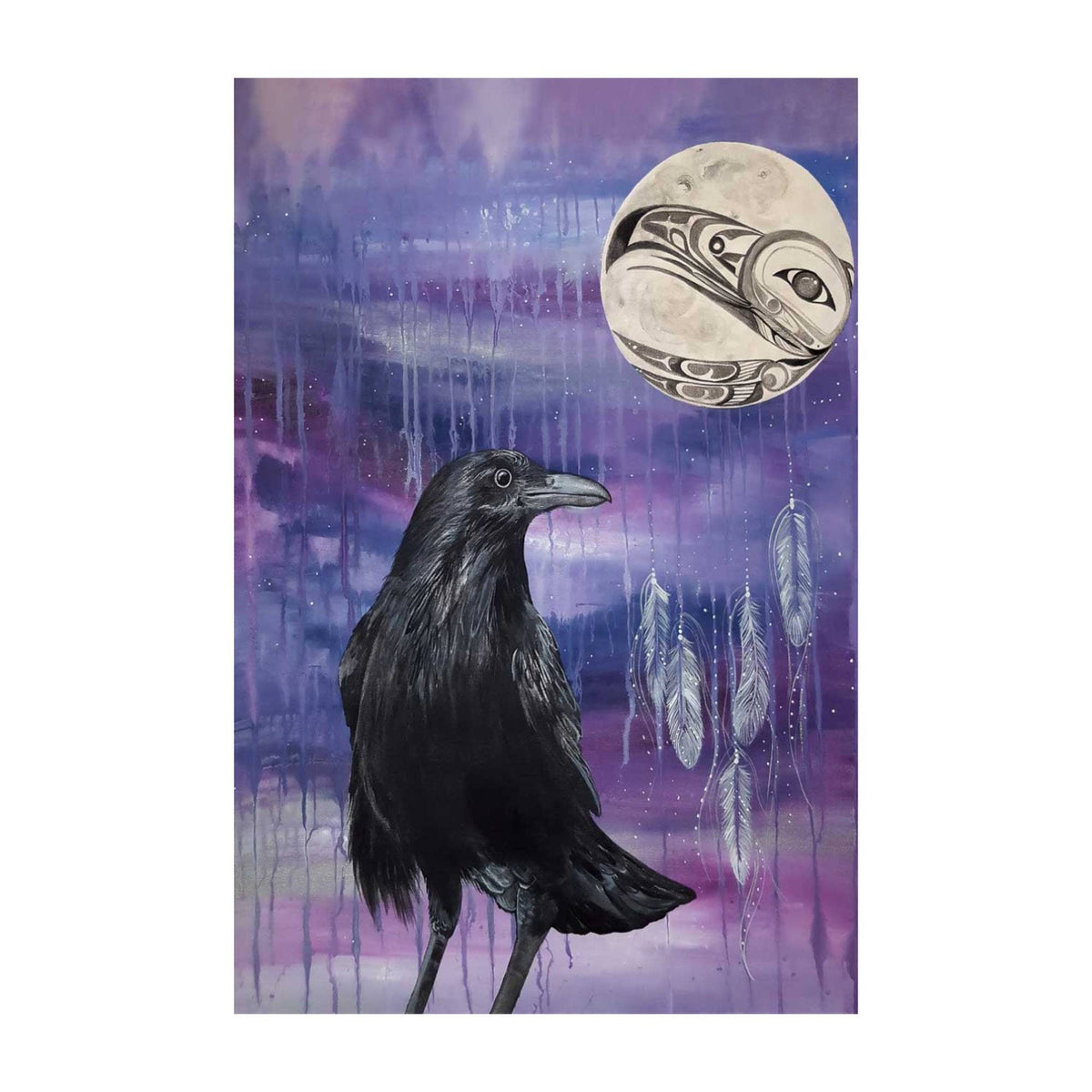 Gardien du corbeau par Karen Erickson, impression d'art autochtone, Premières Nations, décor autochtone des Premières Nations