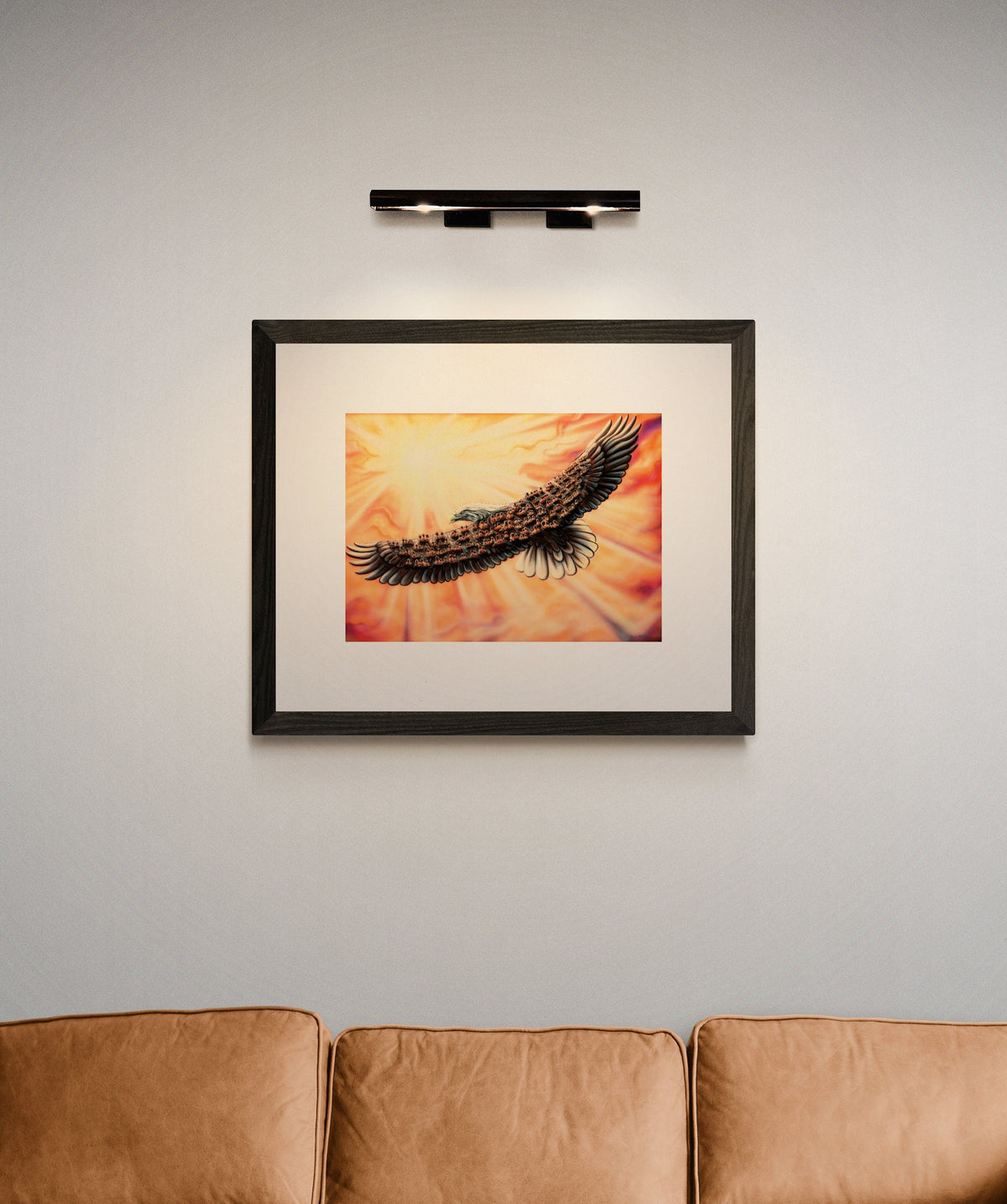 Carried With Love By Amy Keller-Rempp Indigenous Art Print, Eagle, First Nations, Métis, Native Americans Decor