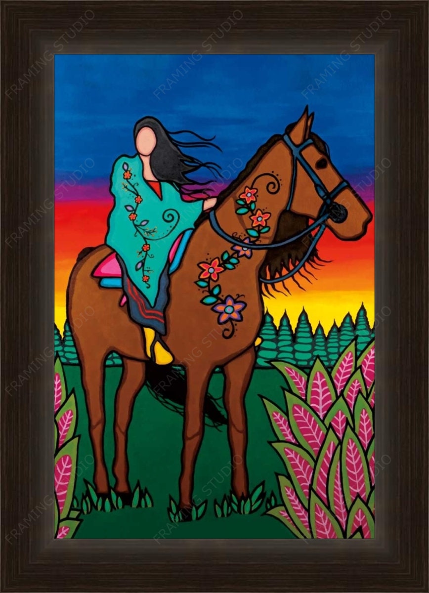 Trouver leur chemin par Talon Nash, impression d'art autochtone, Premières Nations, décor autochtone des Premières Nations