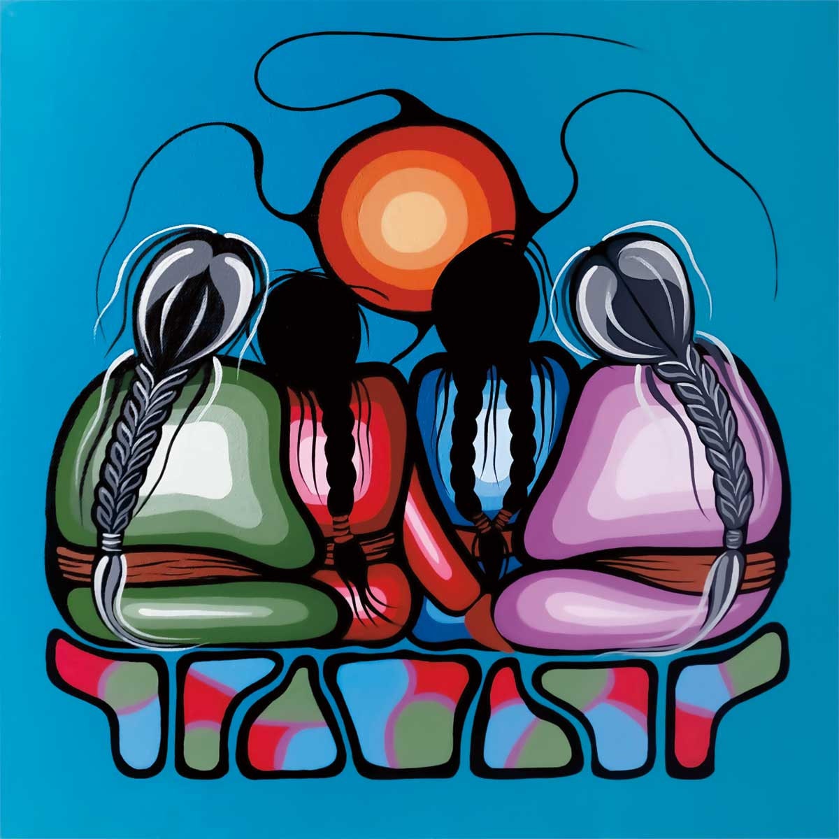 Growth From Love By Simone Mcleod , Indigenous Art Print, First Nations, Native American Indian Decor