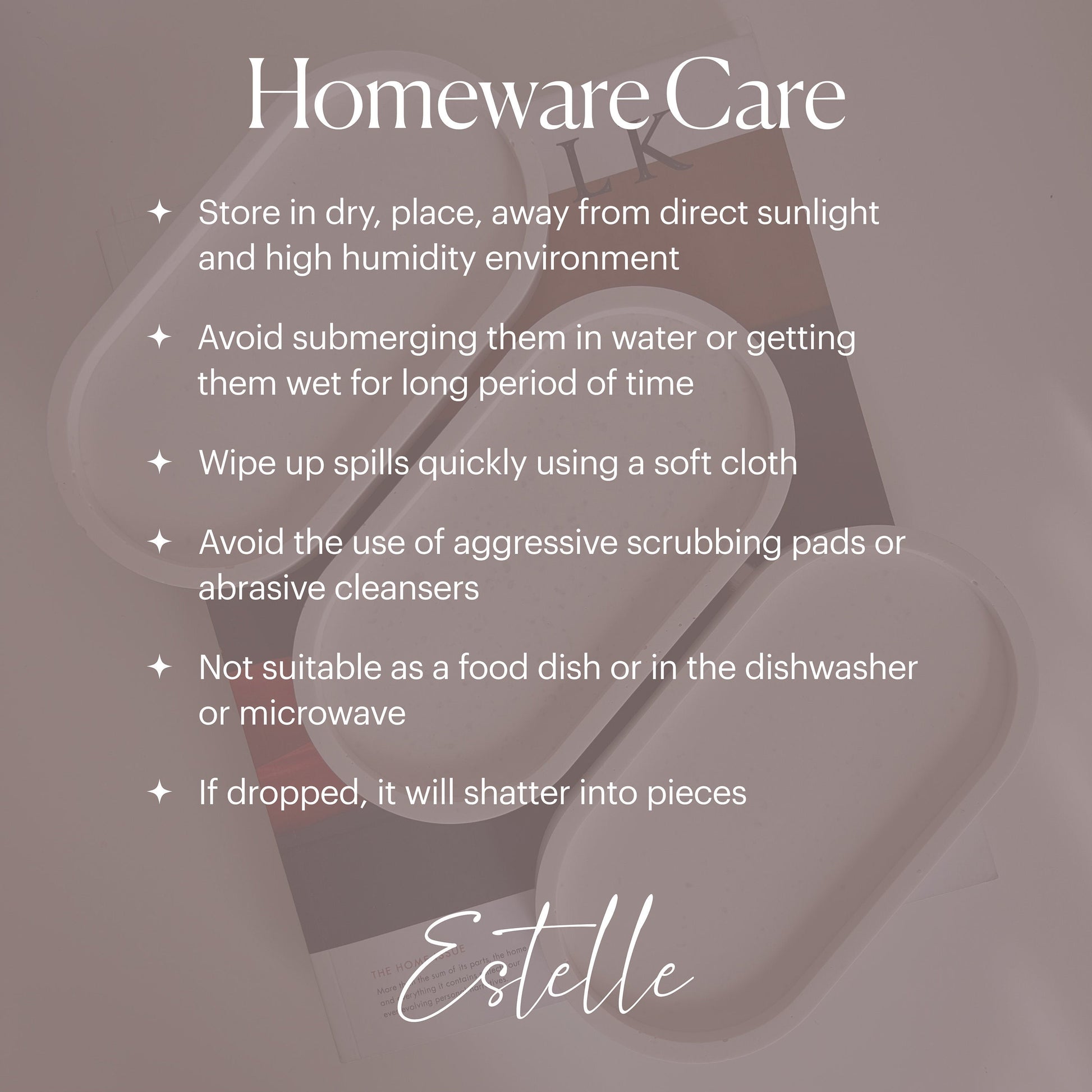 Starfish Jesmonite Jewelry Dish: Scandi Home Decor Tray