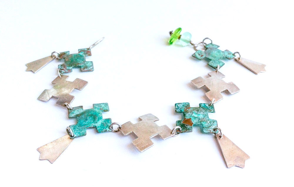 Bracelet à breloques amulette géométrique nordique