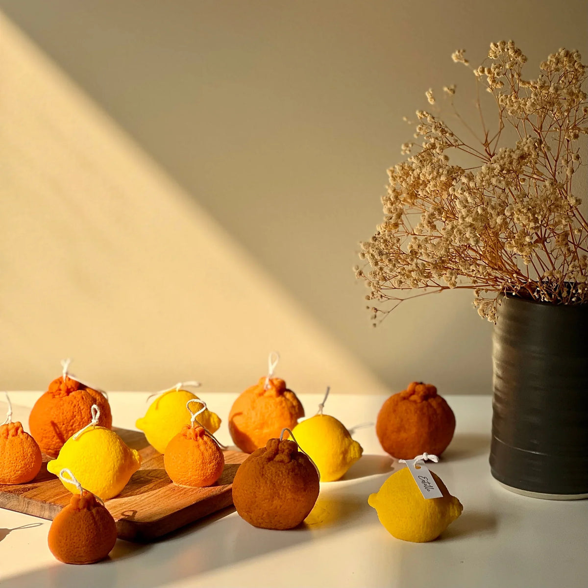 Chandelle en forme d'orange
