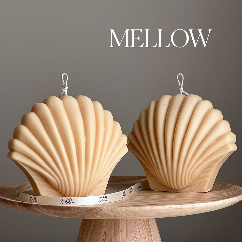 Large Seashell Soy Wax Candle | Unique Home Decor