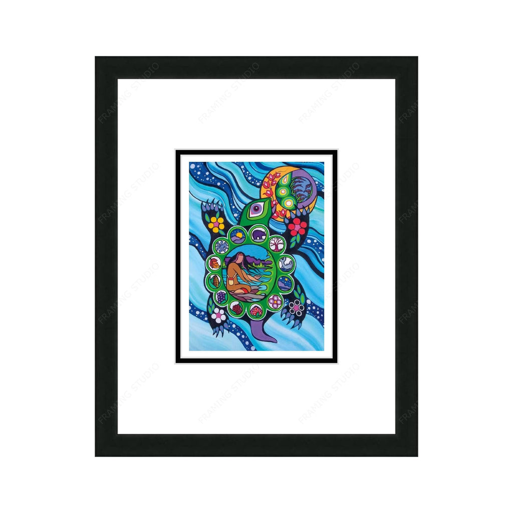 13 Moons by Pam Cailloux, Indigenous Art Card, Framed Art Card, Métis Artist