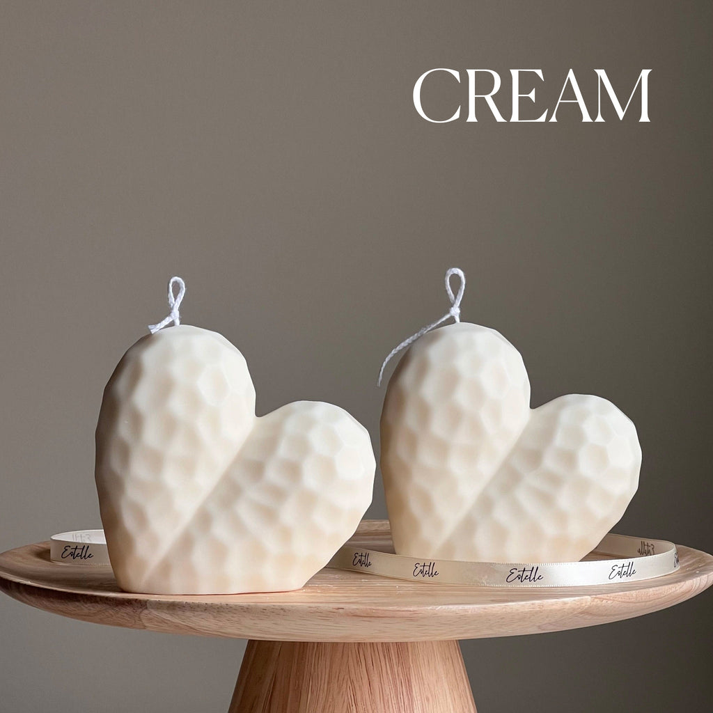 Handmade Large Heart Candle | Soy Wax Home Decor
