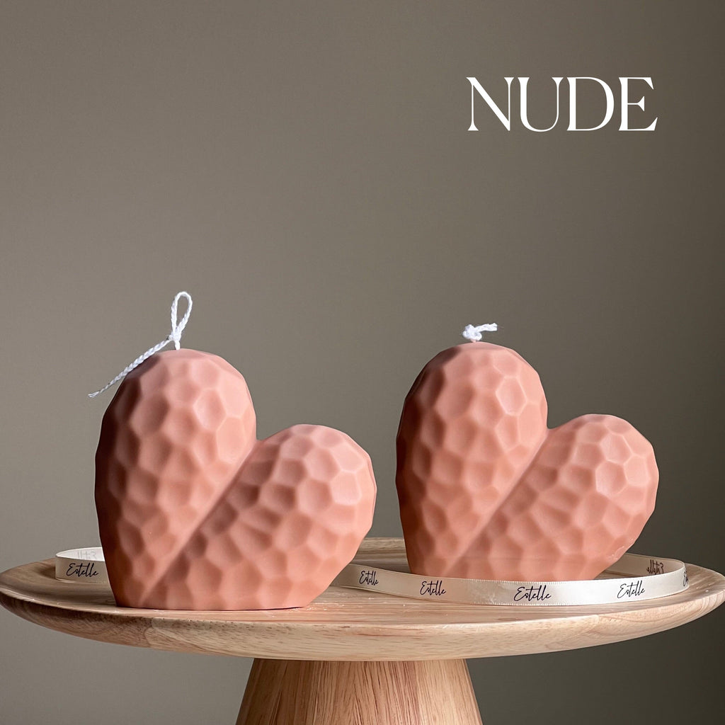 Handmade Large Heart Candle | Soy Wax Home Decor