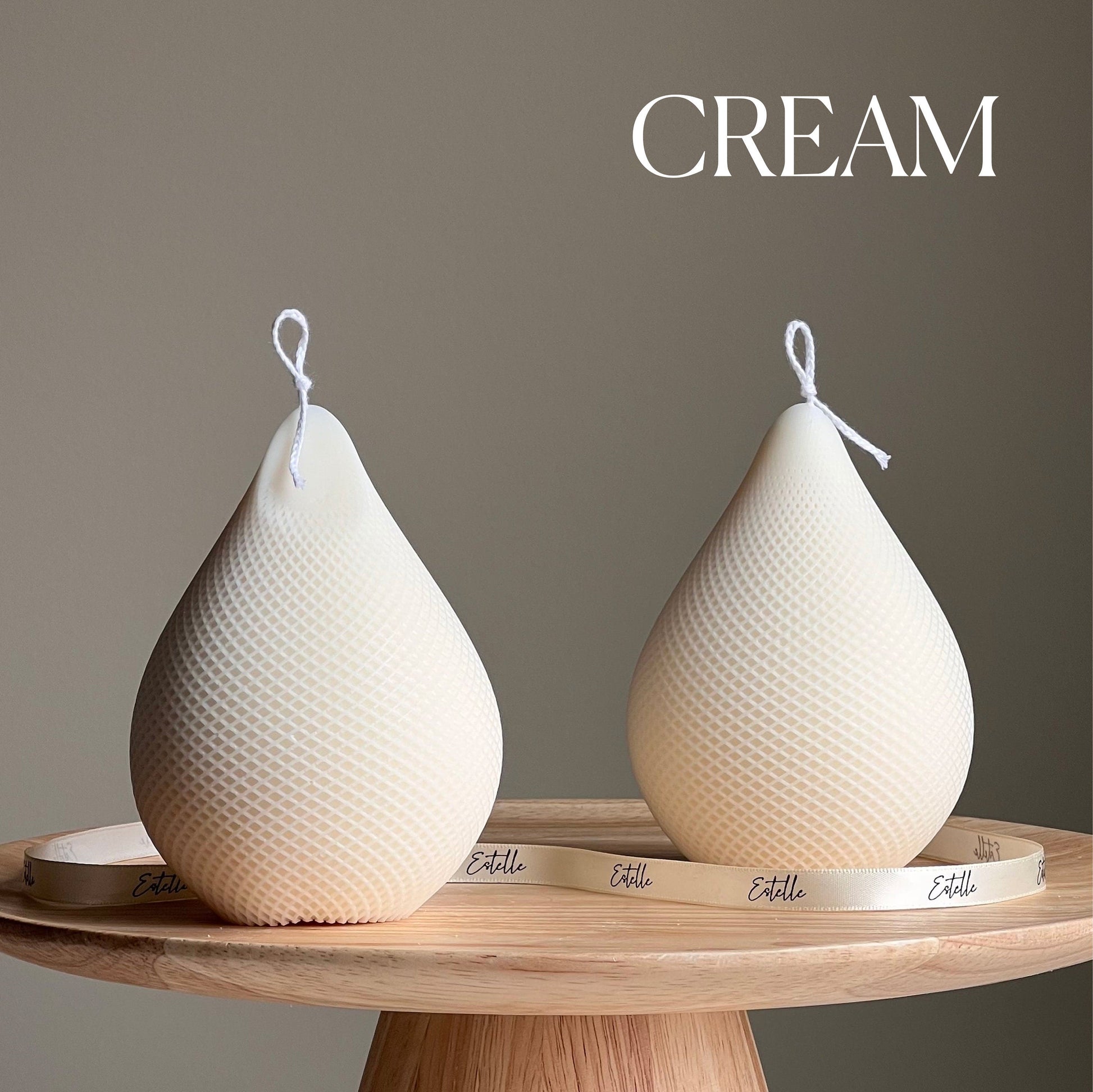 Handmade Water Drop Soy Candle | Decorative Pillar Candle