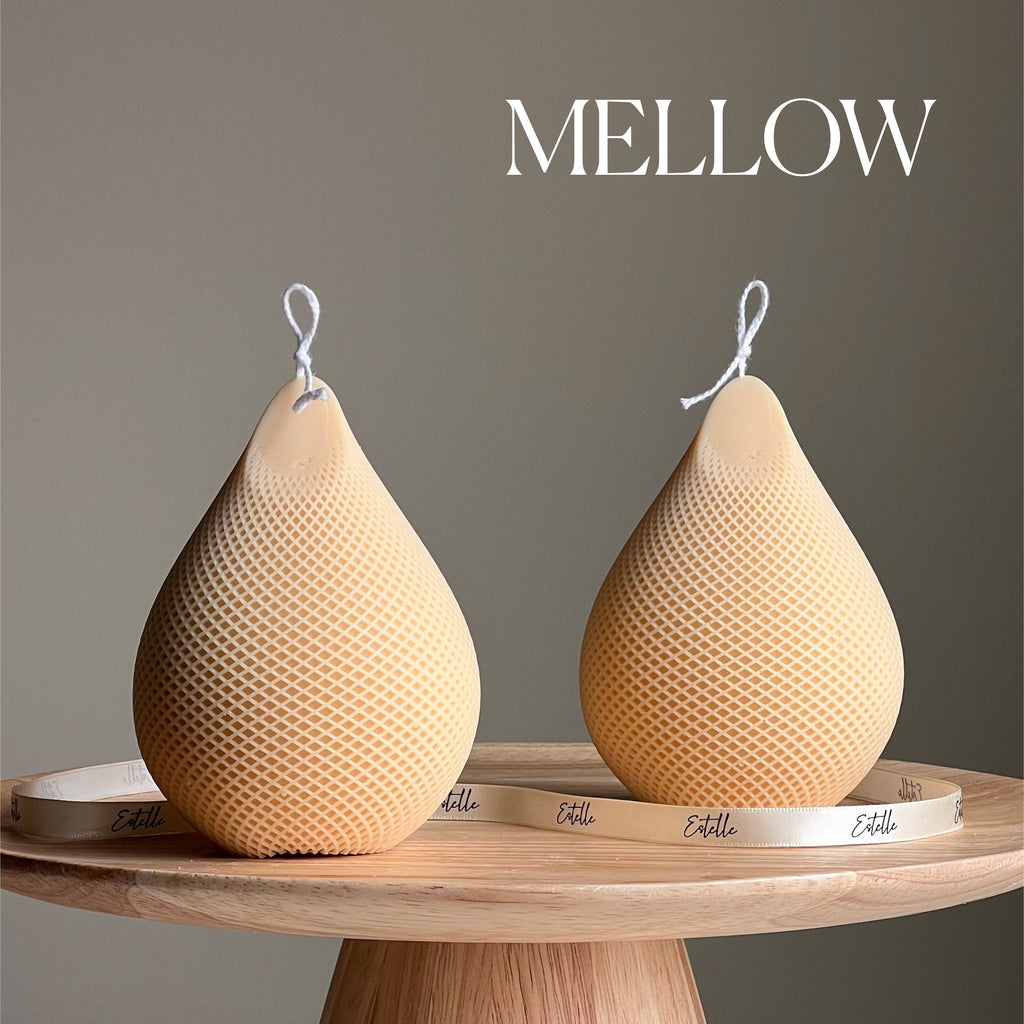Handmade Water Drop Soy Candle | Decorative Pillar Candle