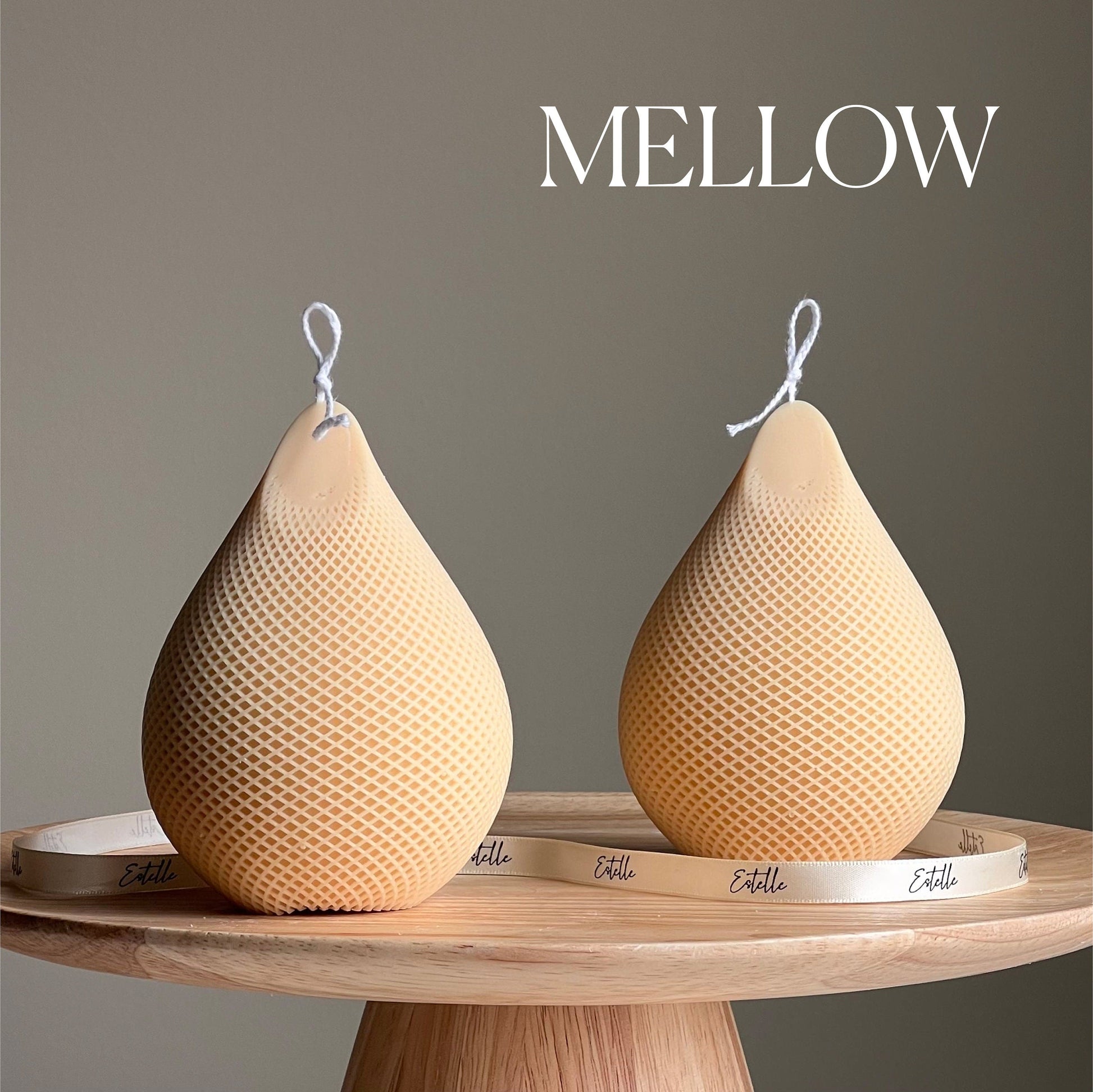 Handmade Water Drop Soy Candle | Decorative Pillar Candle