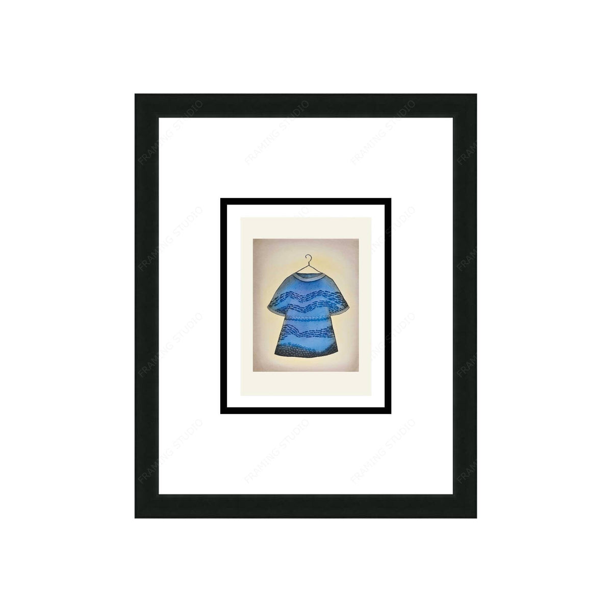 Angijuqtaq (Dress), 2008 by Teevee Ningiukulu, Indigenous Art Card, Inuit Framed Art Card