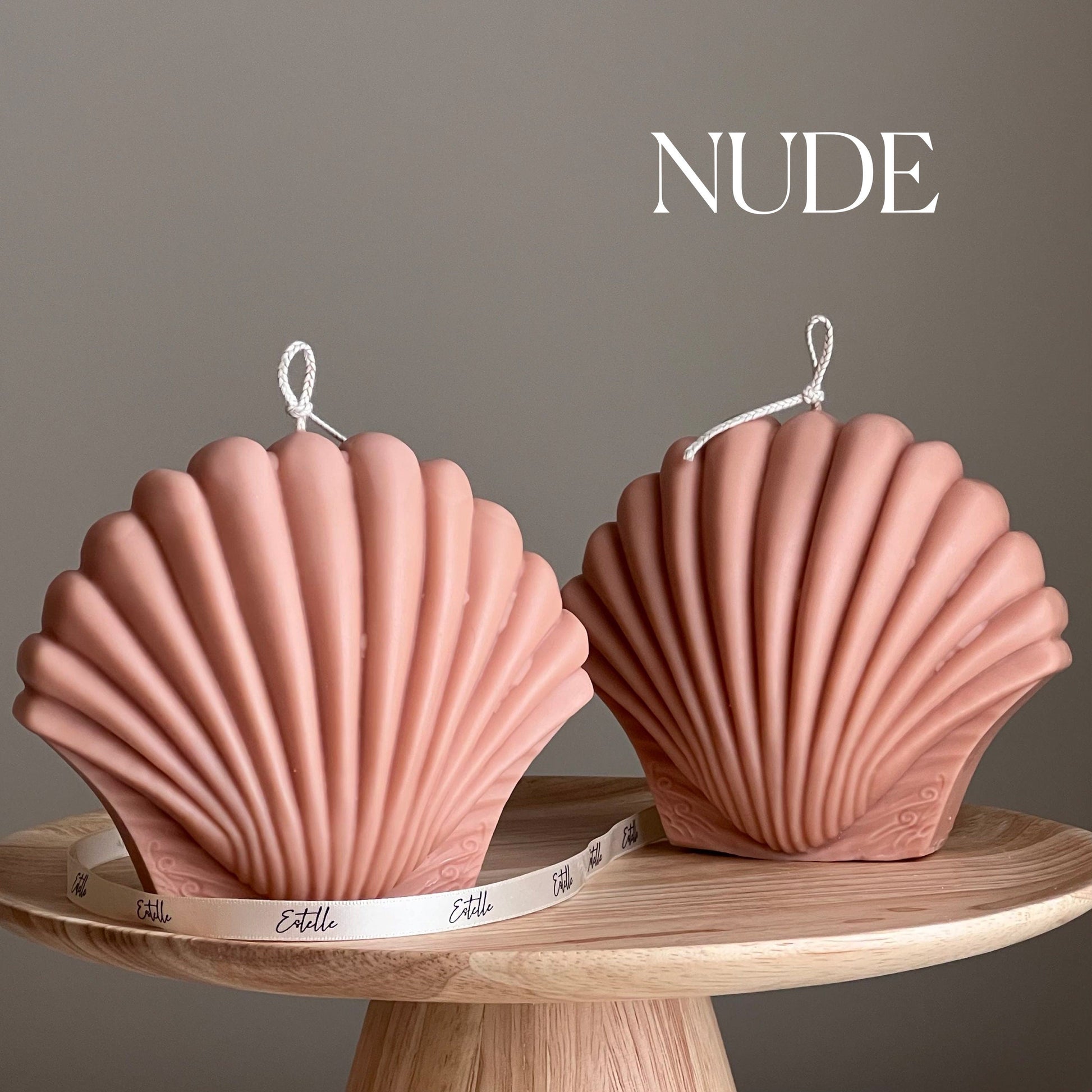 Large Seashell Soy Wax Candle | Unique Home Decor