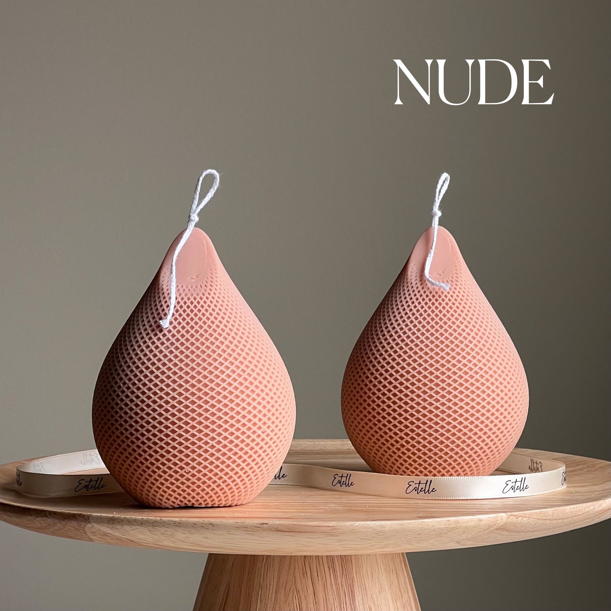 Handmade Water Drop Soy Candle | Decorative Pillar Candle