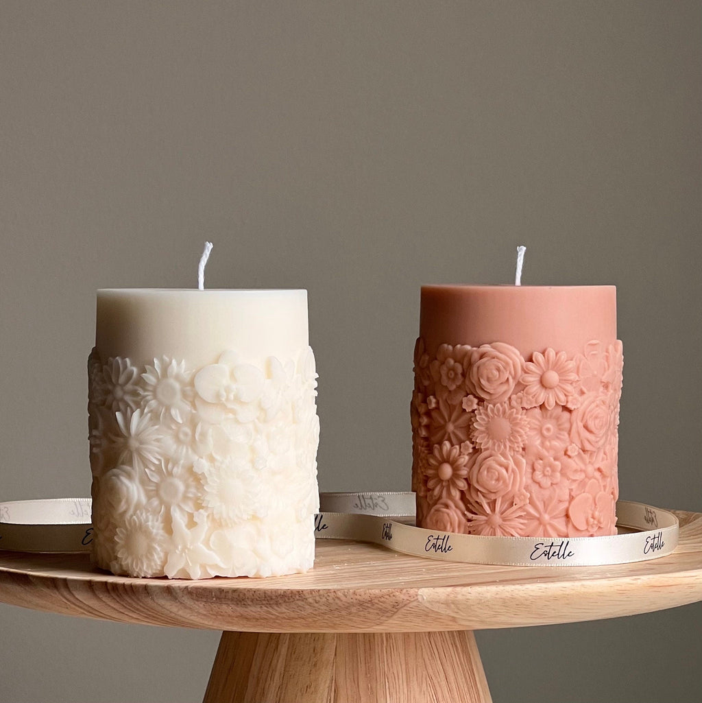 Sculptural Flower Candle | Soy Wax Home Decor