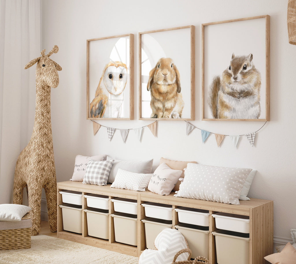 Estampe d'art Lapin bélier