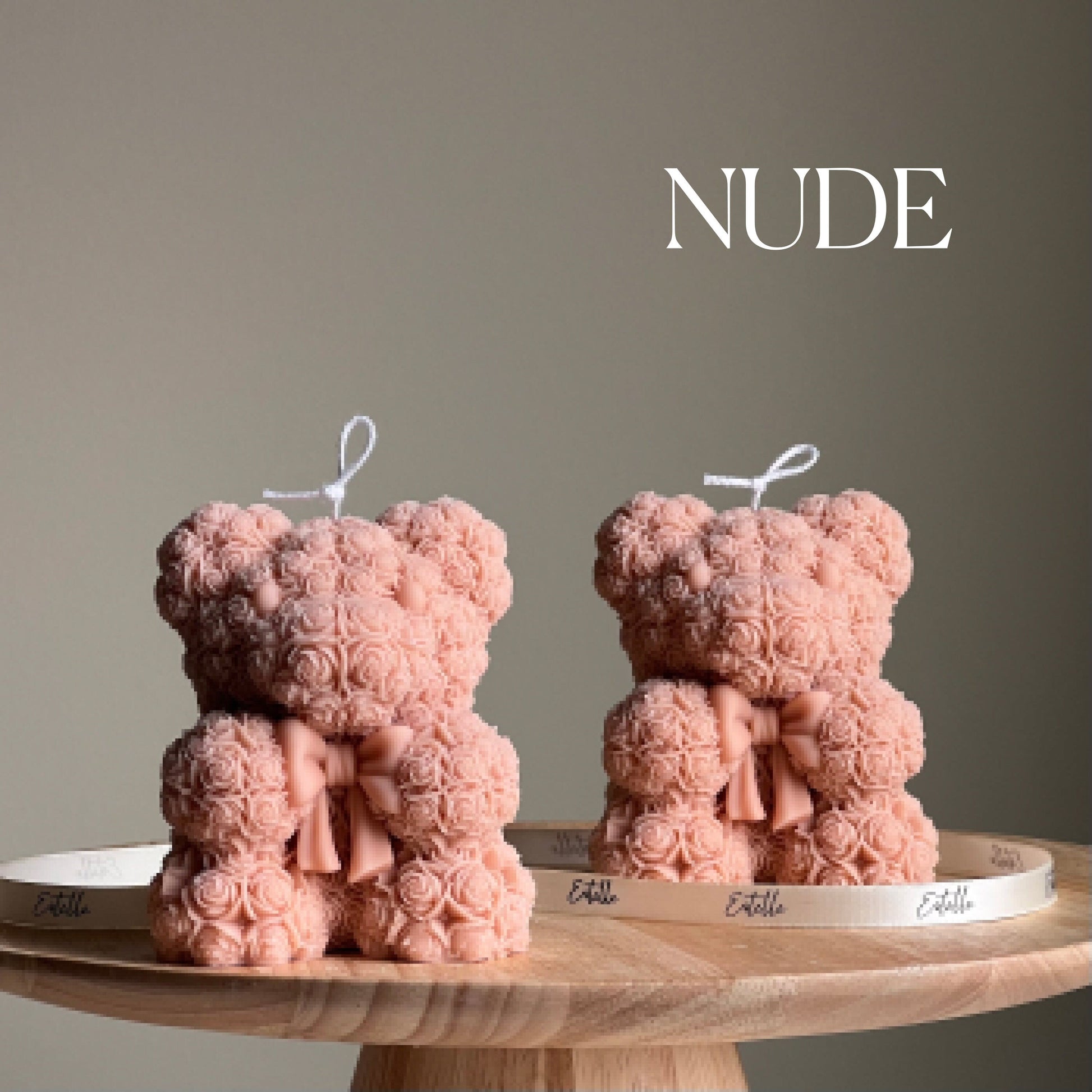 Teddy Bear Soy Wax Candle: Sculptural Home Decor
