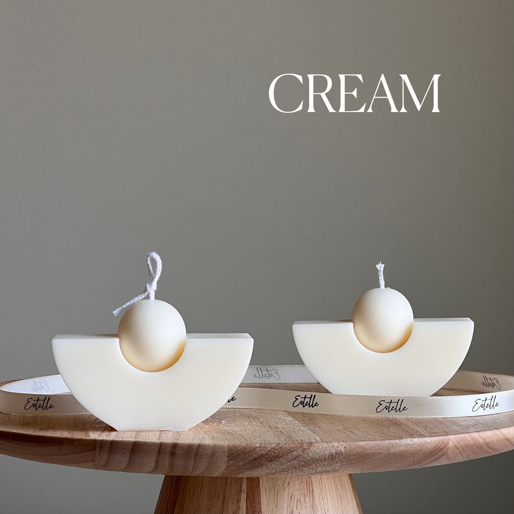 Geometric Soy Candle: Minimalist Home Decor, Unscented Candle