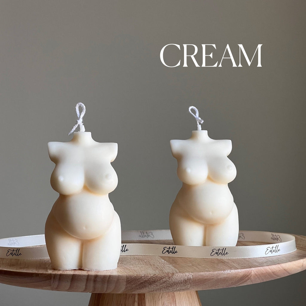 Curvy Female Form Soy Wax Candle: Plus Size Venus Goddess