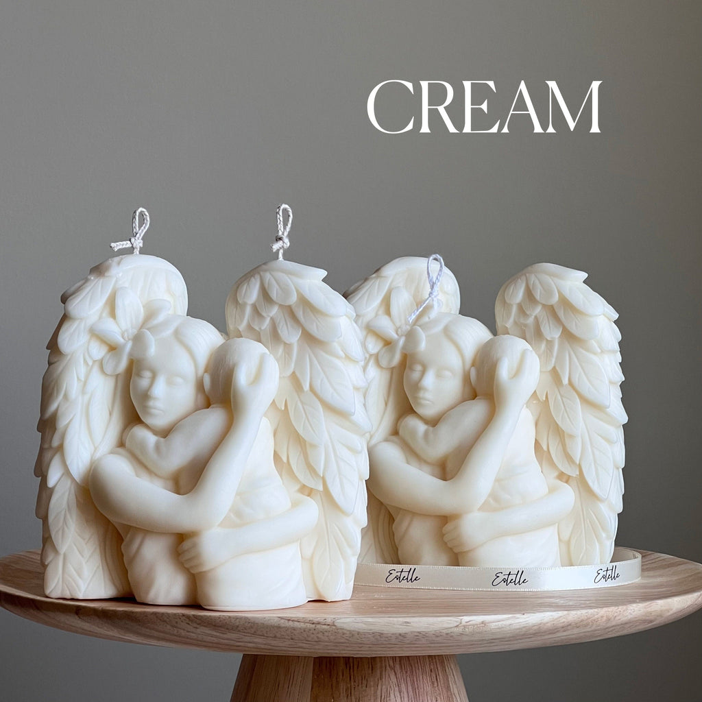 Mother Angel Soy Wax Candle: Hand-Poured Sculptural Gift