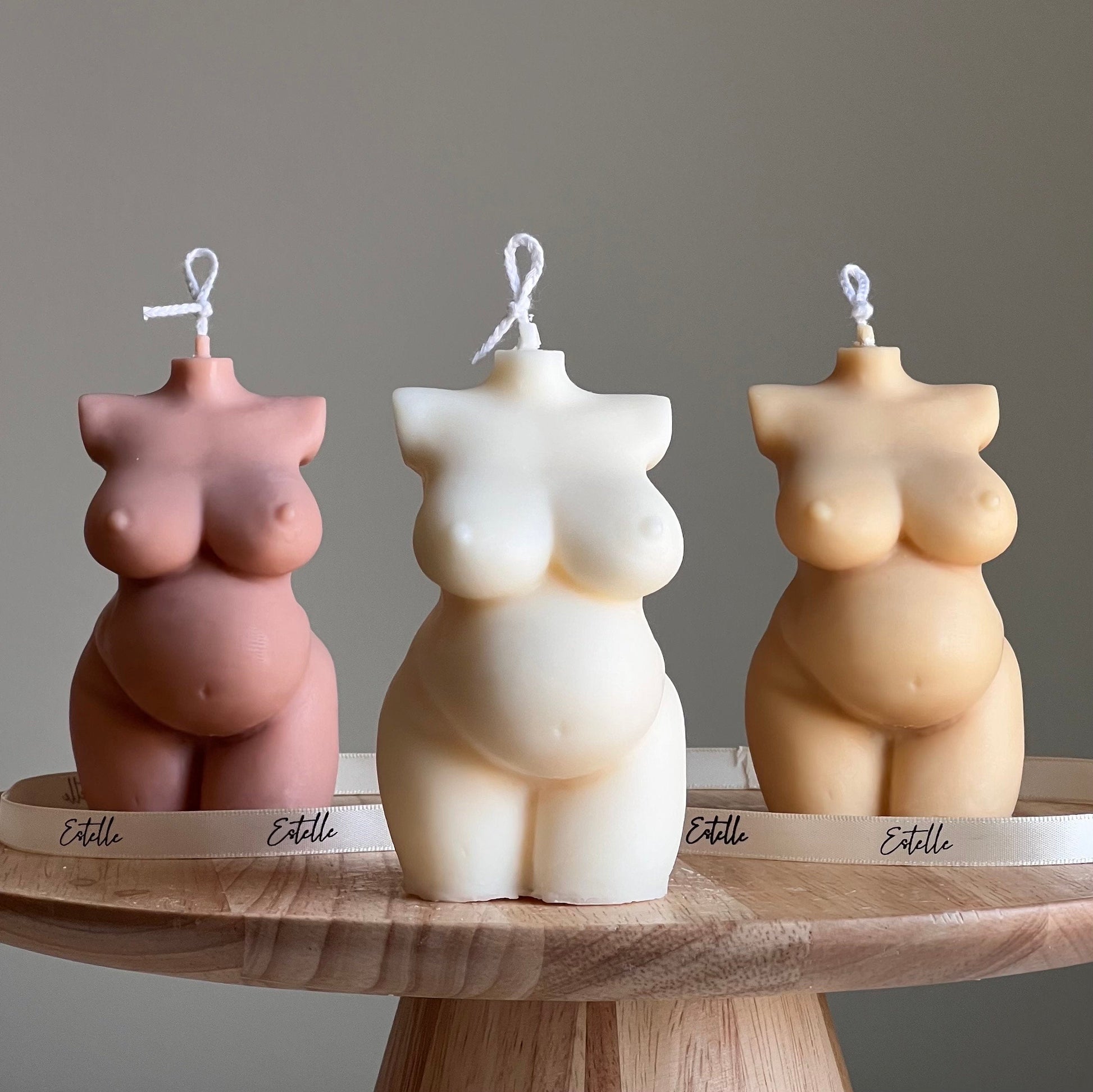 Curvy Female Form Soy Wax Candle: Plus Size Venus Goddess