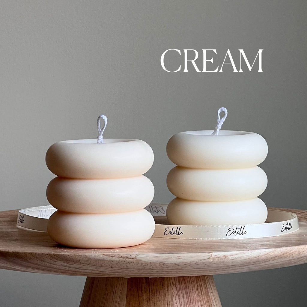 Round Soy Wax Pillar Candle | Unscented Decorative Candle