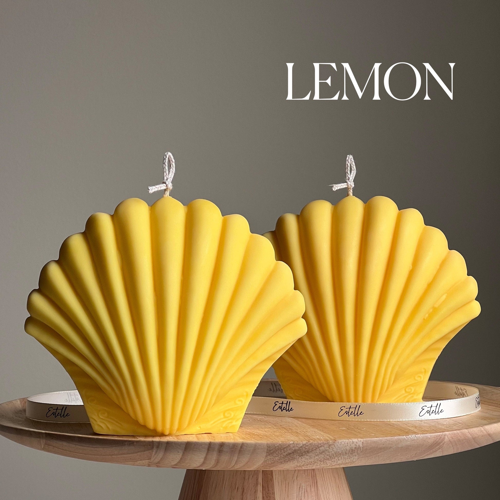 Large Seashell Soy Wax Candle | Unique Home Decor