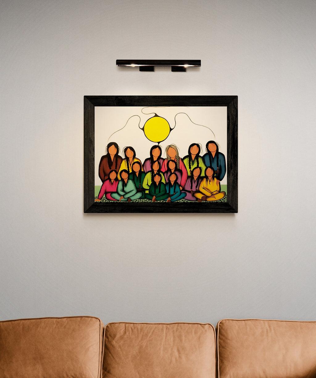 Générations d'Amour par Simone Mcleod, estampe d'art autochtone, Premières Nations, décor amérindien