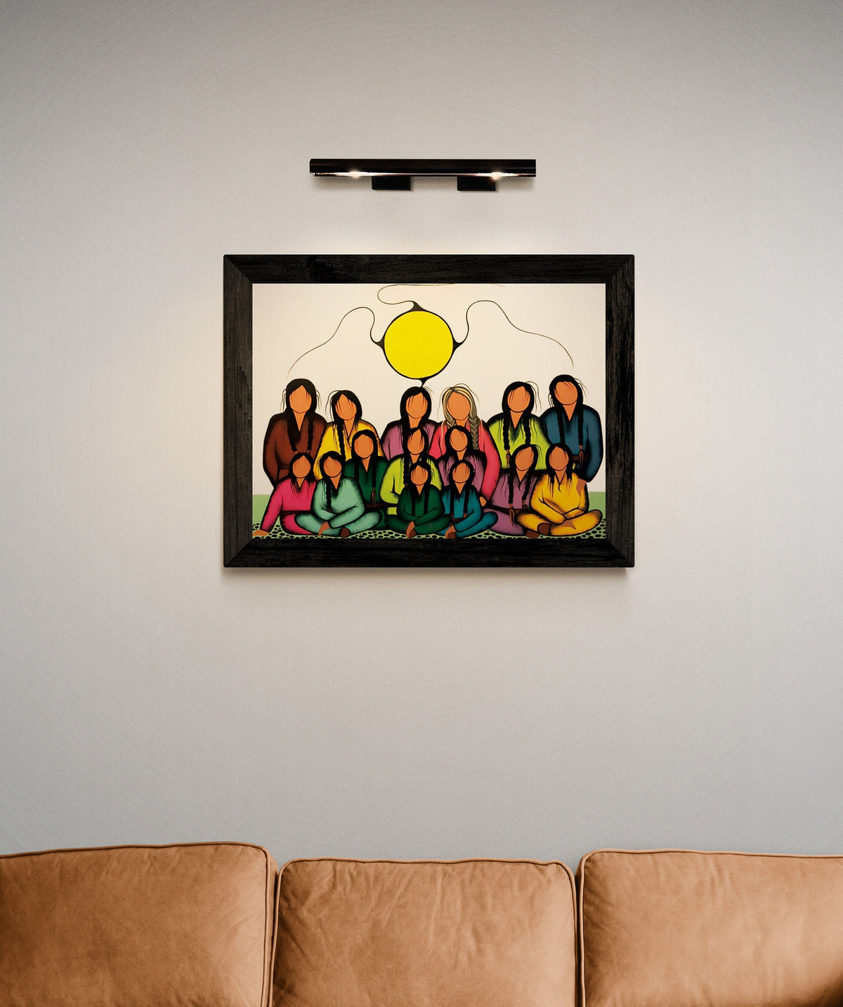 Générations d'Amour par Simone Mcleod, estampe d'art autochtone, Premières Nations, décor amérindien