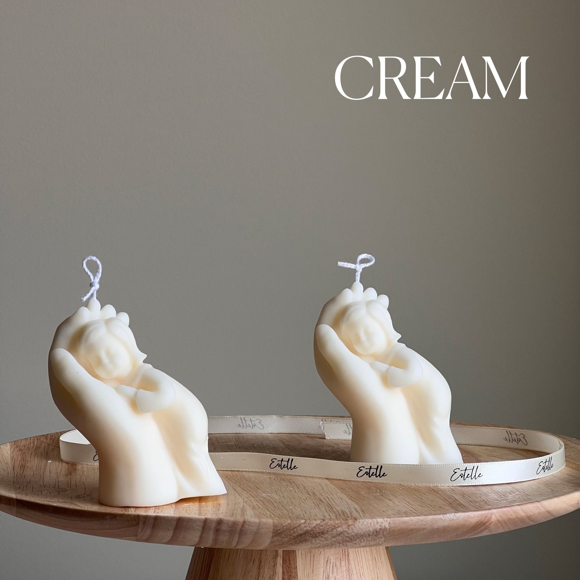 Handmade Baby In Hand Soy Wax Candle: Mother's Love Gift
