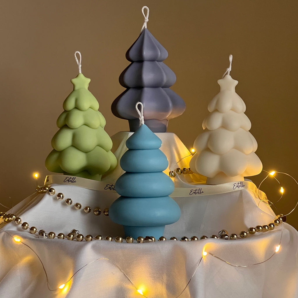 Hand Poured Christmas Tree Soy Candle: Festive Home Decor