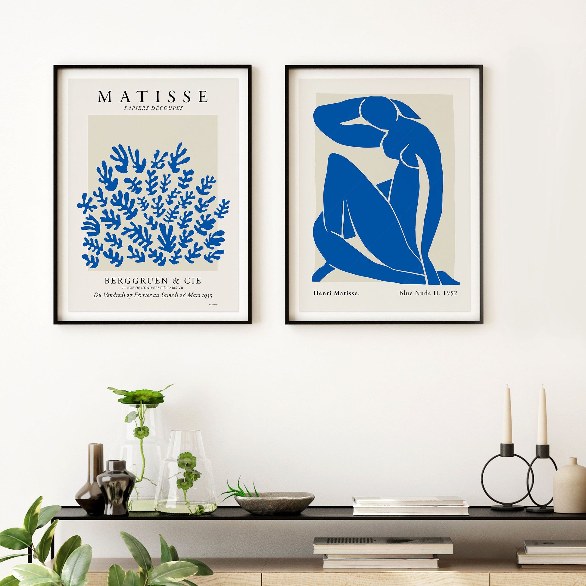 Henri Matisse Blue Nude & Papiers Découpés Print Set – Gallery Wall Art