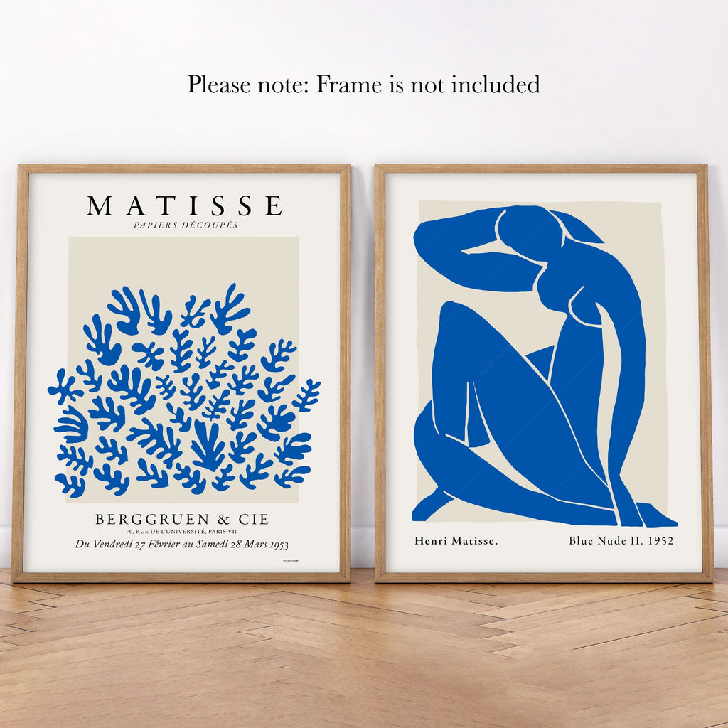 Henri Matisse Blue Nude & Papiers Découpés Print Set – Gallery Wall Art