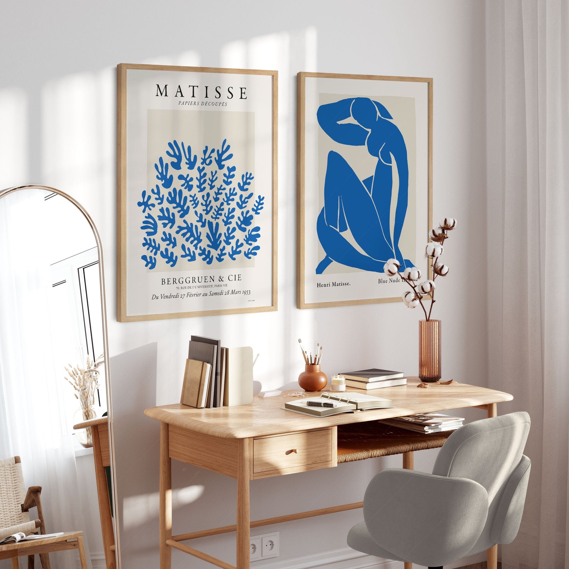 Henri Matisse Blue Nude & Papiers Découpés Print Set – Gallery Wall Art