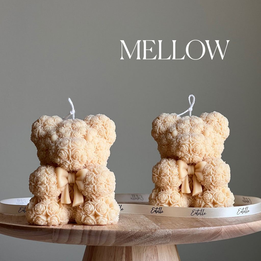 Teddy Bear Soy Wax Candle: Sculptural Home Decor