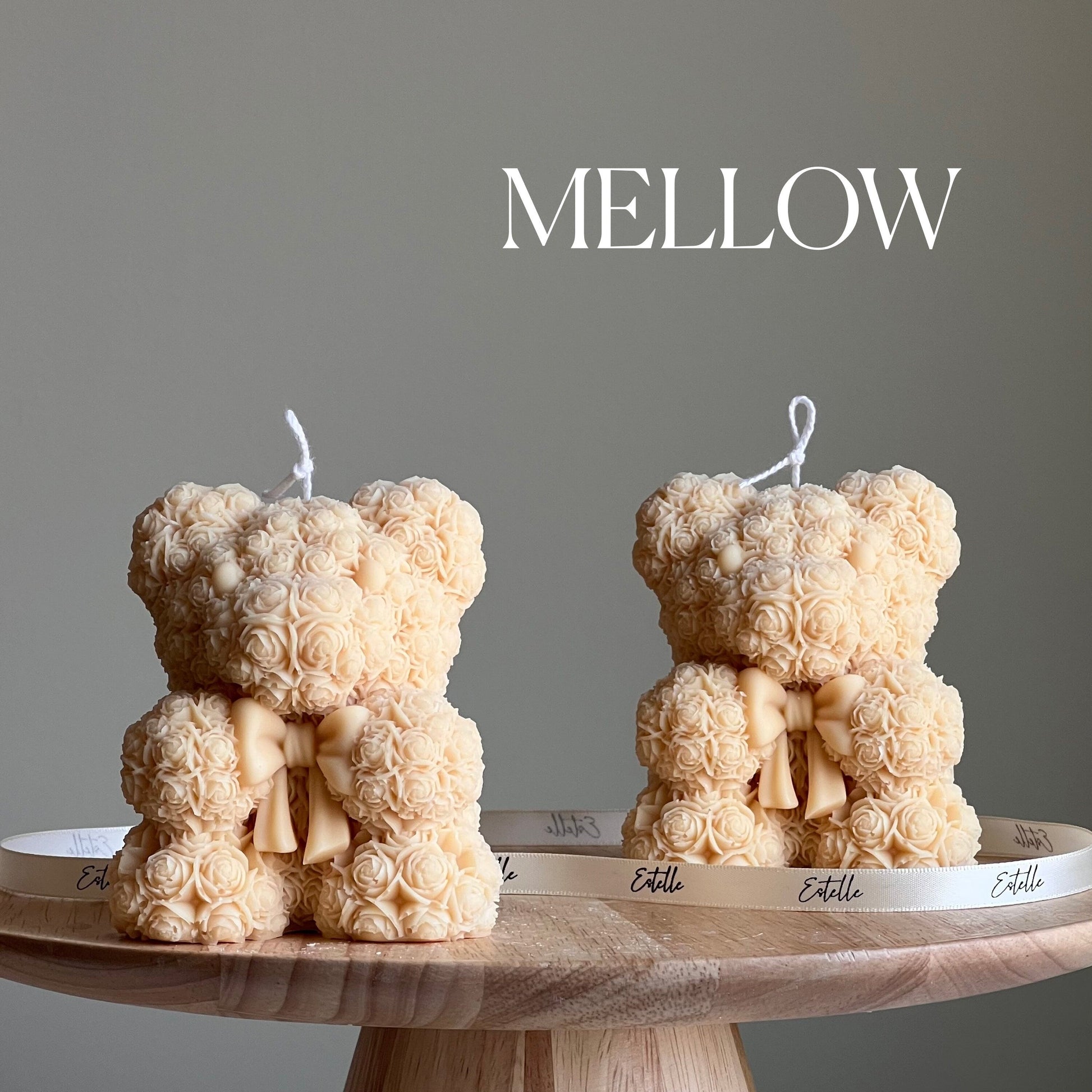 Teddy Bear Soy Wax Candle: Sculptural Home Decor